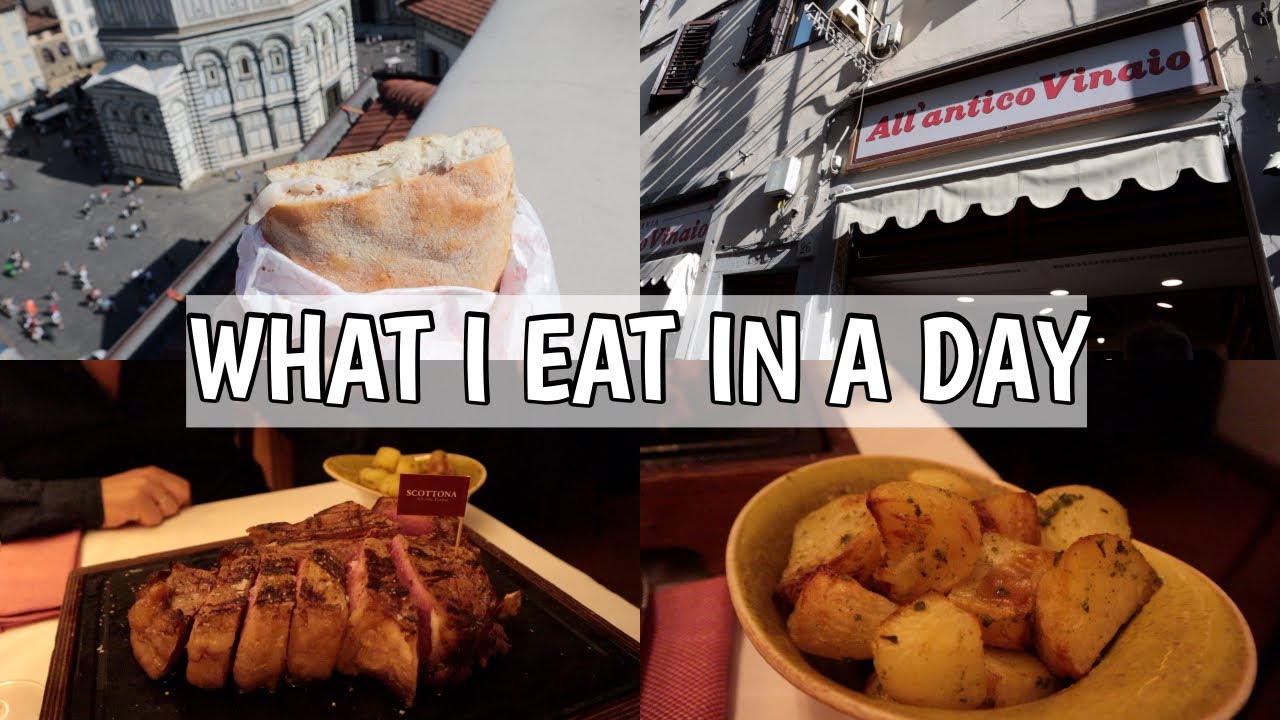 COSA MANGIO IN UN GIORNO #17 | WHAT I EAT IN A DAY | FIRENZE EDITION