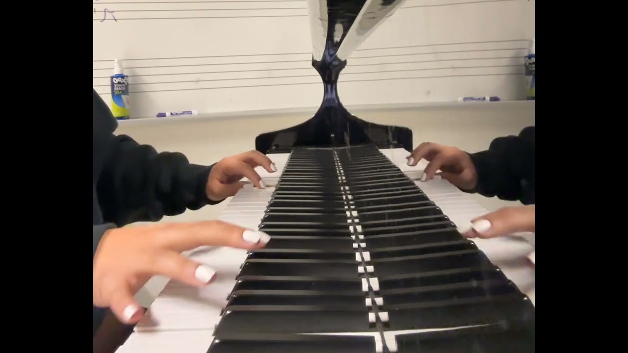 21 savage- ball w/o you piano cover in class 