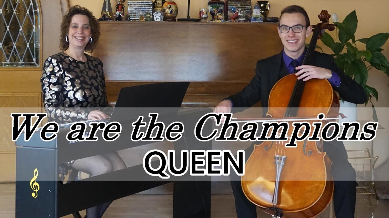 We are the Champions - Queen | Cello & Piano Cover by Duo Klachello + Sheet Music