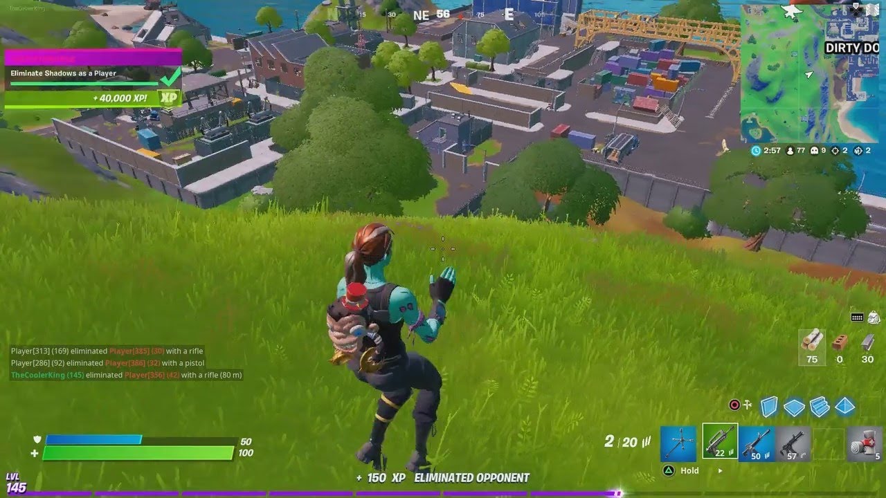 Eliminate Shadows as a Player Fortnitemares Challenges