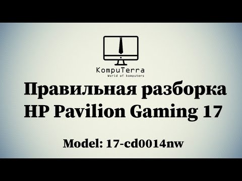 Разборка HP Pavilion Gaming 17 (Model: 17-CD0014NW)