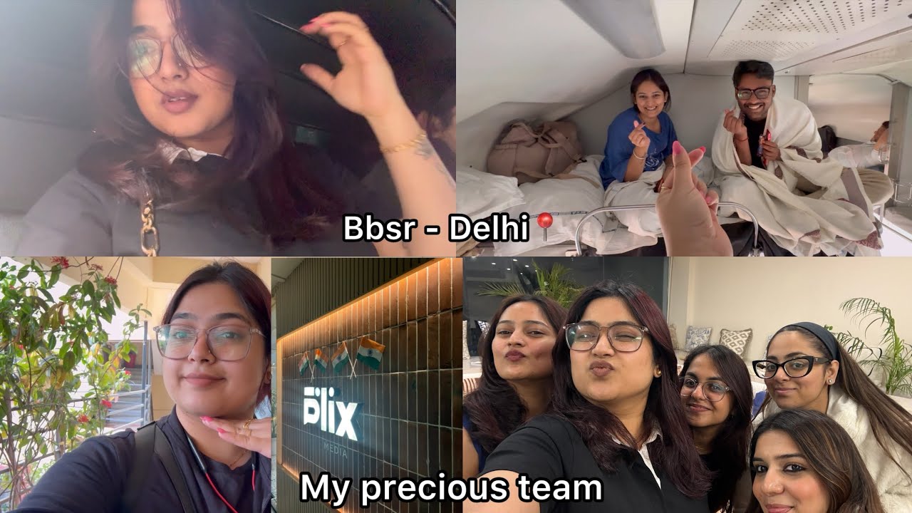 Journey from bbsr - Delhi📍|| Met my team for the first time 🥰 || SHEELOVE || SHEEVLOGS 