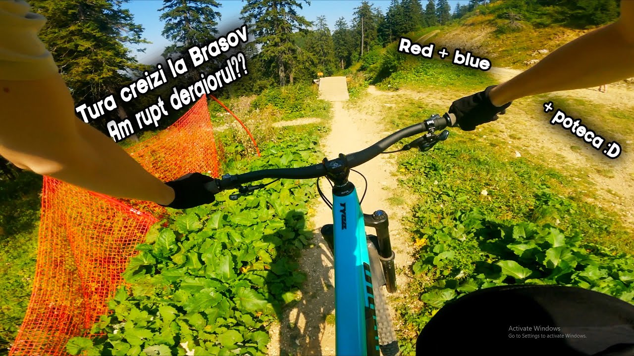 Am rupt schimbatorul pe potecuta???!! Tura forta la Brasov!! Propain Tyee CF | Red+blue+potecuta