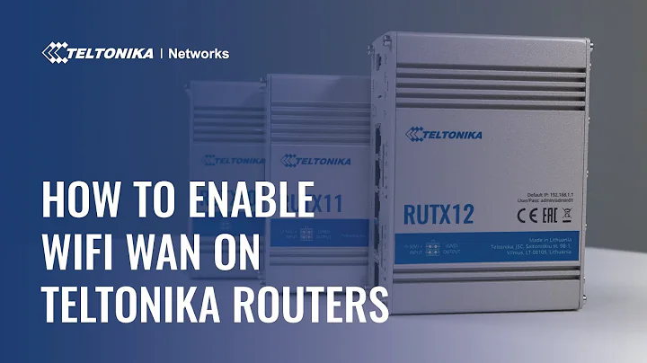 How to Enable WiFi WAN on Teltonika Networks Routers