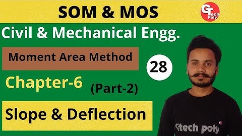 SOM & MOS | Lecture-28 | Slope and Deflection (part-2) | Moment Area Method | polytechnic.