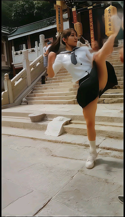 Ai Kungfu Battle-130 #shorts #kungfumaster #kungfu #martialarts #battle #fight #funny