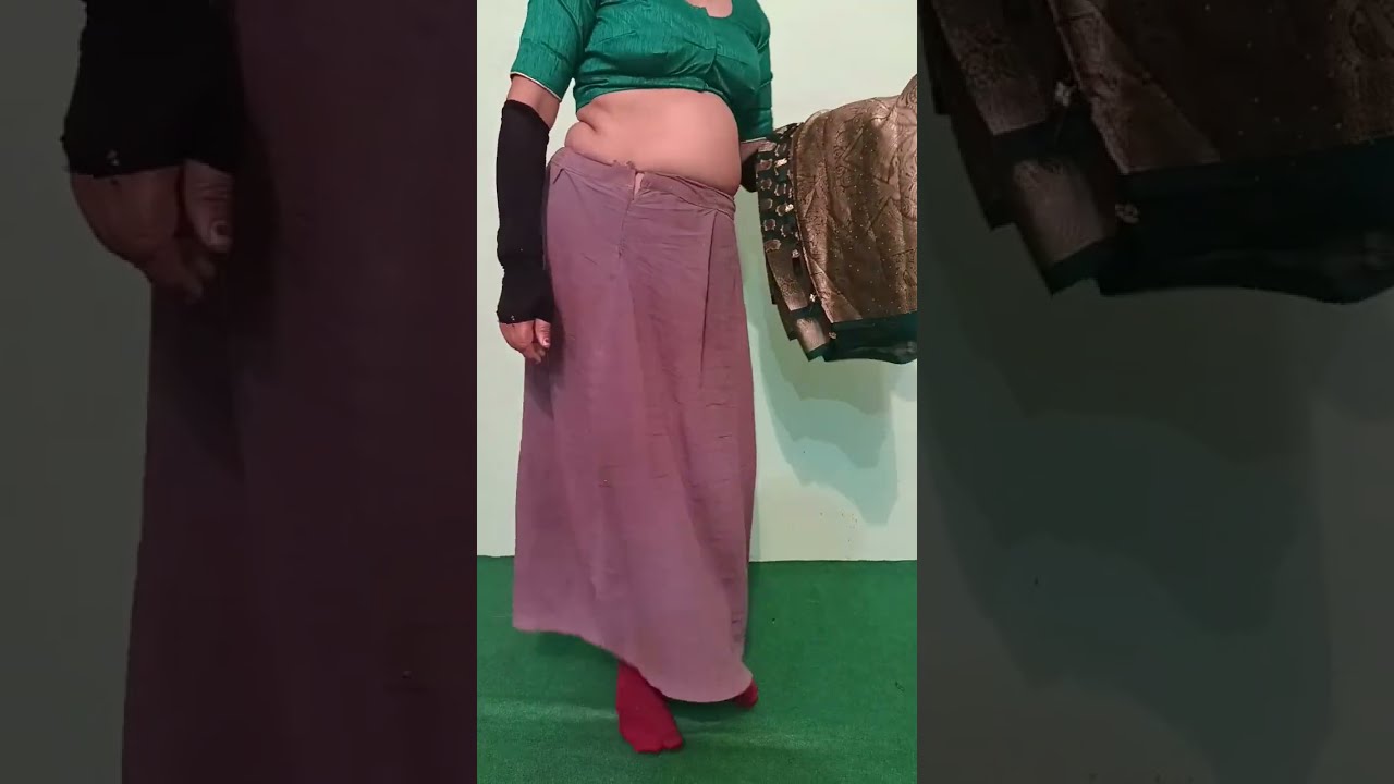 Goldgreen saree draping vlog🌹🌹#viralvideo #deshivlogs