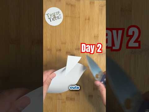 Day 2️⃣: Edge Retention Testing - Spyderco Manix 2 S110V   