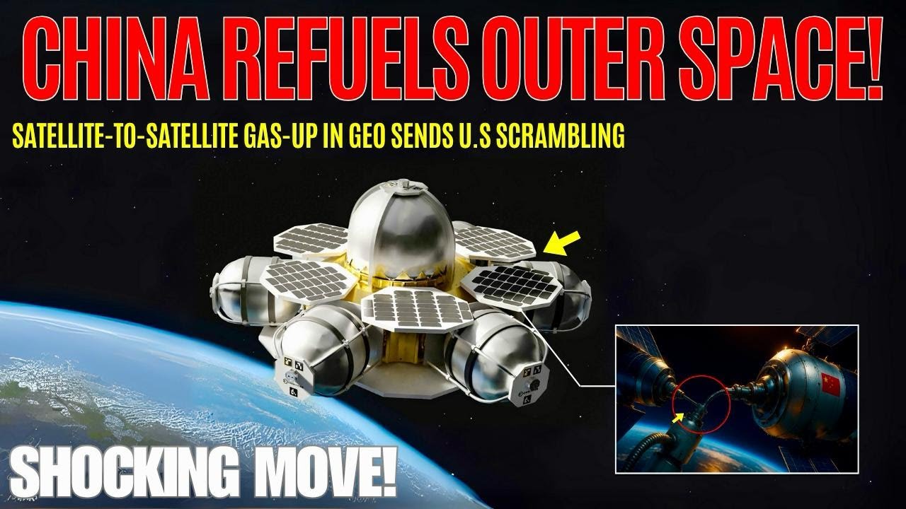 Historic First: China Successfully Refuels Satellite at 36,000 KM in Space!