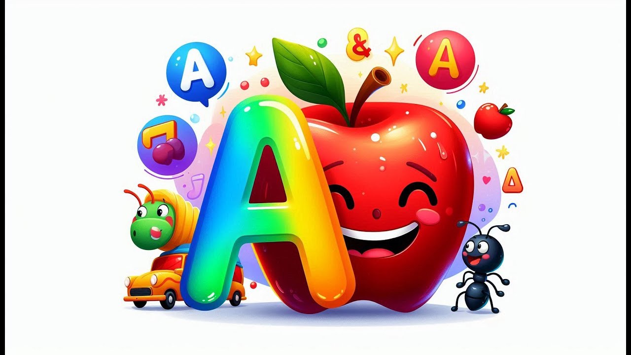 Phonics Song Featuring Two Words - A is for Apple - Fun ABC Songs for ...