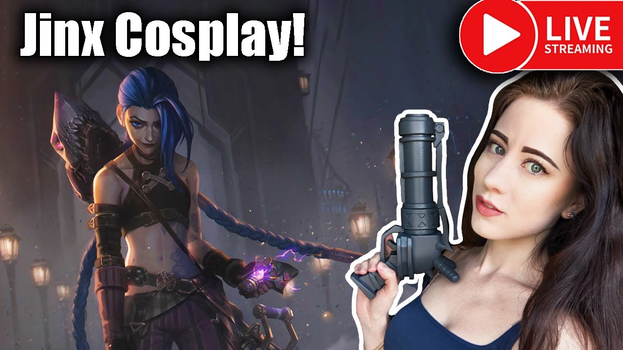Arcane Jinx Cosplay from League of Legends (Episode 2) Live Crafting Stream