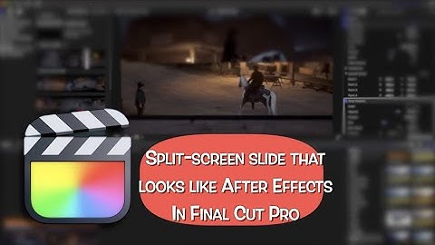 How to make a split-screen slide effect like After Effects - FINAL CUT PRO Tutorial