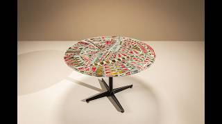 Round Dining Table in the Style of Duilio “Dubè” Barnabè, Italy 1950s