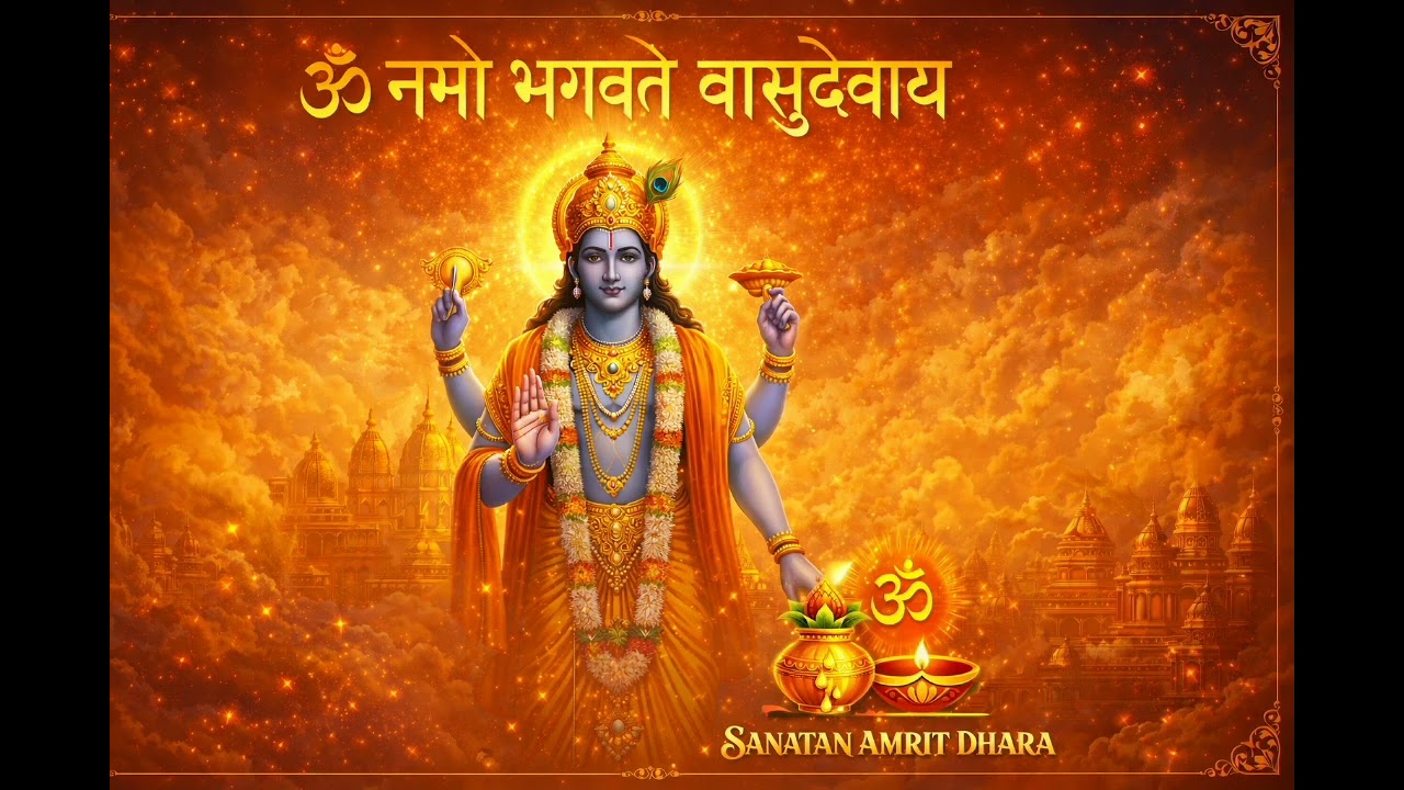 Om Namo Bhagavate Vasudevaya Jaap | Powerful Vishnu Mantra for Peace & Protection