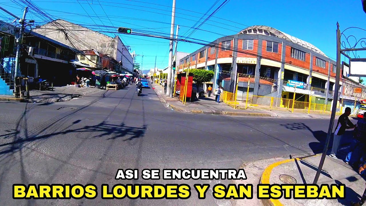 ASI SE ENCUENTRAN BARRIOS LOURDES Y SAN ESTEBAN DE SAN SALVADOR. 
