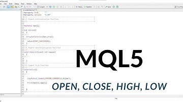 MQL5 Access Previous Bar Data (High, Low, Open, Close, ...)