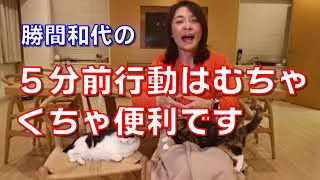 ５分前行動はむちゃくちゃ便利です。ちょっとしたトラブルを吸収して、他に影響を与えなくします。余裕率、ほんと、大事