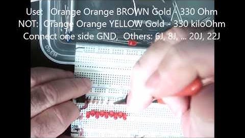 c2 Digital Logic Design: Lab 0 Part B: Wiring the LED Lamps
