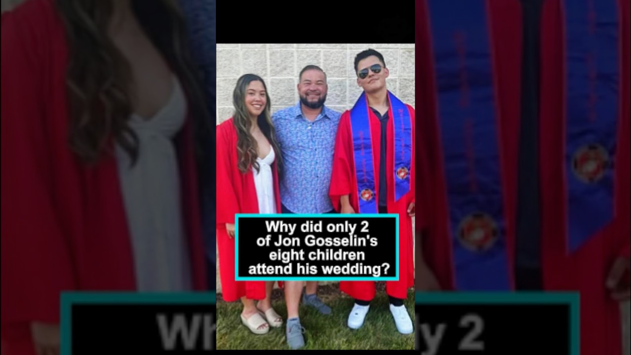 Why did only 2 of Jon Gosselin's eight children attend his wedding?