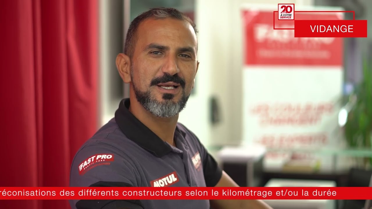 Service FAST PRO, la vidange