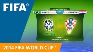 Brazil v. Croatia - Teams Announcement