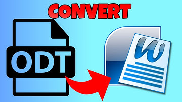 how to convert odt file to word