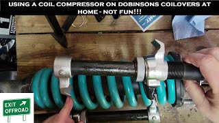 Using SPC Coil Compressor on Dobinsons Coilovers at HOME was NOT FUN!! by ExitOffroad 1,342 views 1 year ago 9 minutes, 49 seconds