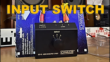 SCHWAIGER SCP 03 Audio-Schaltpult 3-Fach Input Selector Switch Box 3-Way RCA stereo