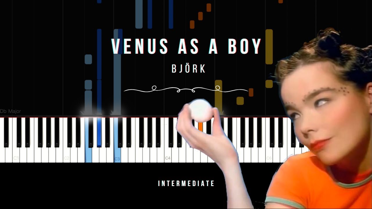Venus As A Boy | Björk | INTERMEDIATE Piano Tutorial - YouTube