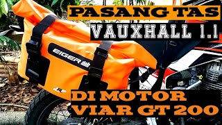 Pasang side bag EIGER VAUXHAL 1.1 di motor Viar cross X 200GT