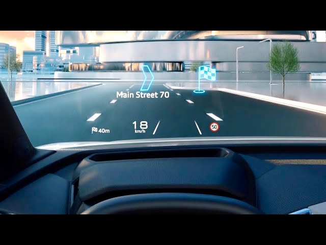 Augmented Reality Head-Up-Display on Audi Q4 