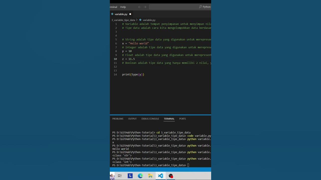 Apa Itu Tipe Data Float? #python #coding #programming - YouTube
