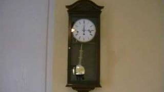 My westminster chime clock chiming and striking 3pm