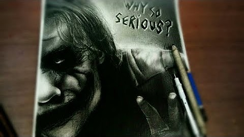 drawing joker heath ledger | joker drawing heath ledger by Akash Arts