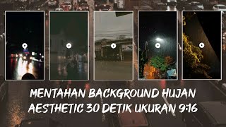 Bagi bagi mentahan video hujan aesthetic, background gelap, dark | quotes literasi 30 detik