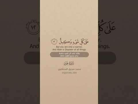 سورة هود 12 13 الشيخ محمد صديق المنشاوي