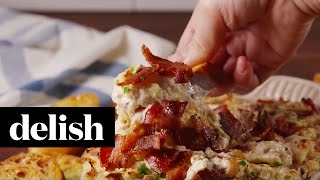 Cheesy Bacon Onion Dip Delish