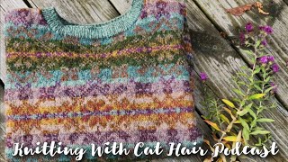 Ep.60 Finished Samphrey by Marie Wallin & naturally dyed speckles experiment // Knitting Podcast