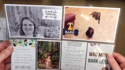 Process Video - Pocket Page Scrapbooking / Project Life® Oct 2017