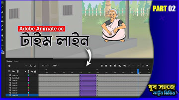 Adobe Animate cc part 4 | How to make Cartoon Video in Bangla 2024 | Animation Course free