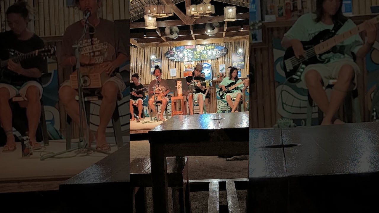 Knockin' On Heaven's Door by Hibiscus Band in Tiki Bar Siargao Beach Club