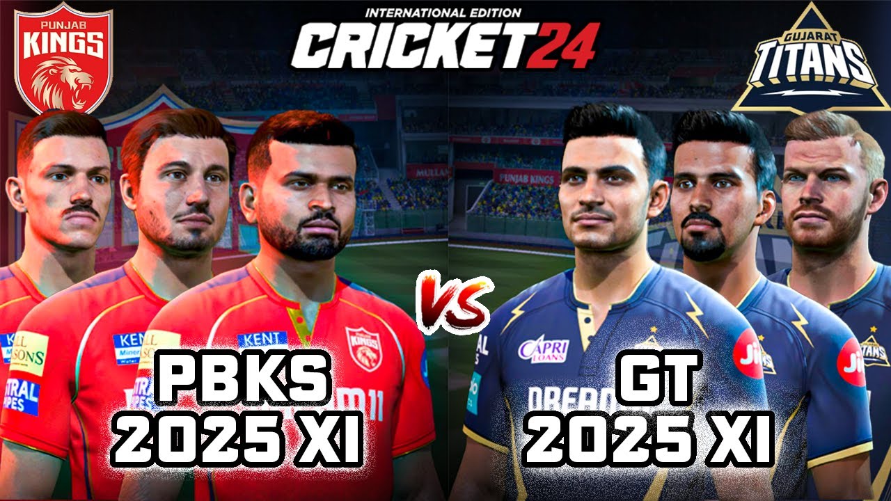 PBKS 2025 vs GT 2025 😍🔥- Most Intense Match - Cricket 24 #6 - YouTube