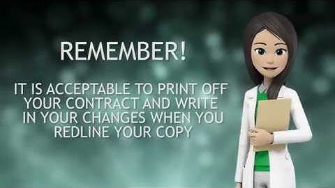 Chapter 6, Section 2 - Redlining the Contract