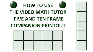 How to Use My Five and Ten Frame Companion Printout