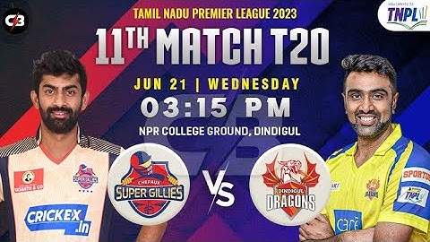 Chepauk Super Gillies vs Dindigul Dragons 11th Match Prediction, CSG vs DD Playing 11, Who Will Win?