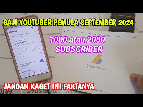 GAJI YOUTUBER PEMULA
