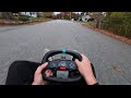 Driving an Electric Go Kart on the Street (POV Drive)