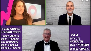 Partners Ben Farrell & Matt Newsome Demo a Hybrid Auction