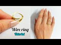 Easiest wire Ring ever 🤩- wire Ring Tutorial with just one wire size