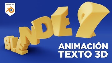 Animación de Texto 3D en Blender y EEVEE